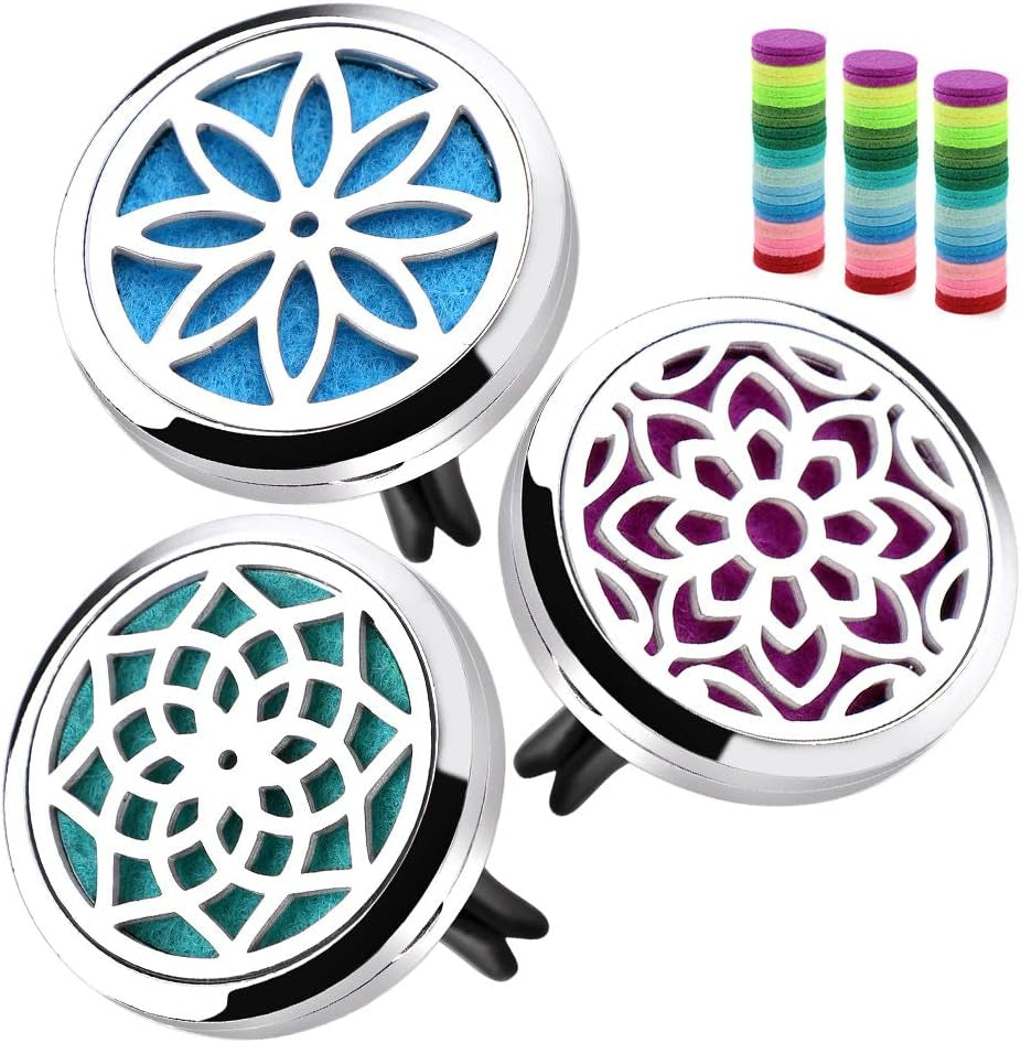 Car Vent Diffuser Clips with Refill Pads